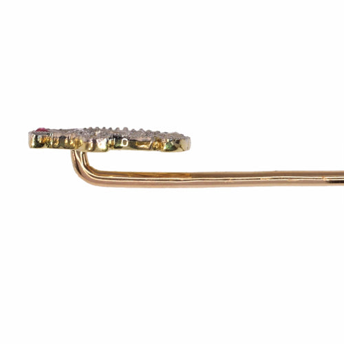 Broche Majesté Art Déco : Le Stickpin Tête de Faucon 58 Facettes 24037-0156