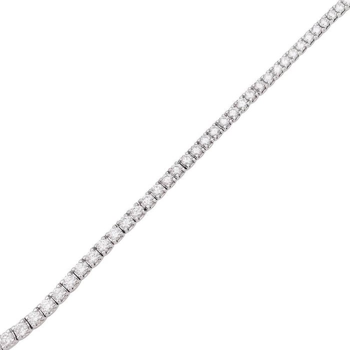 Bracelet Ligne tennis or blanc diamants 58 Facettes 33957