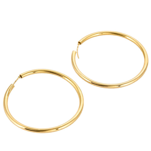 Anneaux d'oreilles or jaune 58 Facettes THI0203