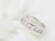 Bague 53 Alliance en or blanc et diamants 1,50ct taille princesse 58 Facettes 33243