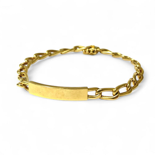 Bracelet Bracelet gourmette à maille cheval en or jaune 58 Facettes REF2526-293