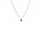 Collier Collier solitaire or blanc et diamant 1.04ct 58 Facettes Z1351595