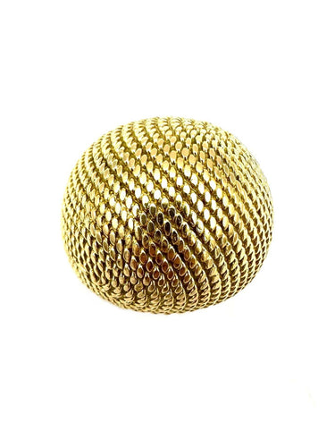 Bague 51 HERMES. Bague vintage or jaune 18K 58 Facettes