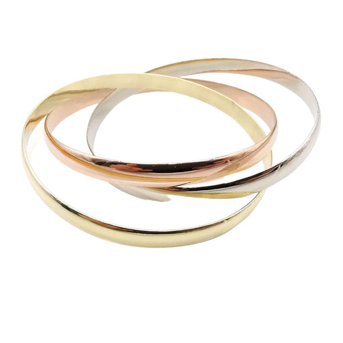 Bracelet Bracelet tricolore 18 carats 58 Facettes