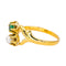 Bague 50 Bague Or jaune Emeraude, Perle 58 Facettes 4383449RV