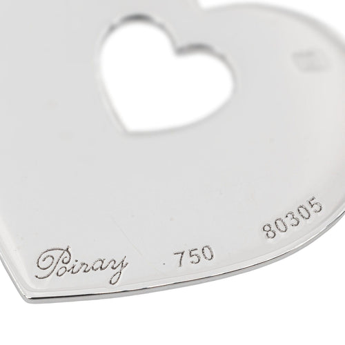 Pendentif Poiray Pendentif Coeur Coeur Or blanc 58 Facettes 3049964CN