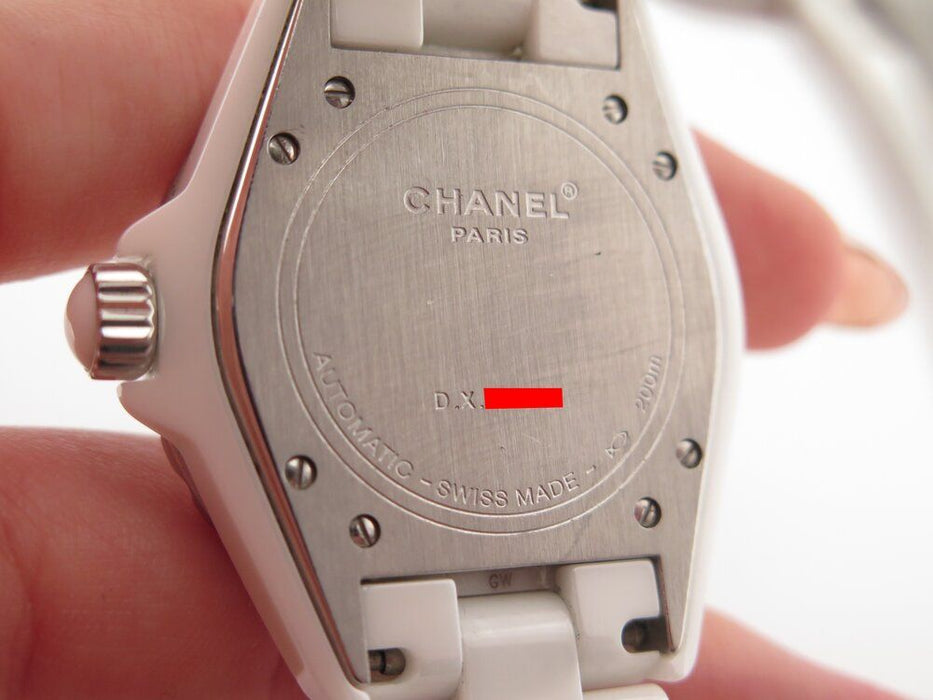 watch CHANEL j12 38 mm white ceramic automatic