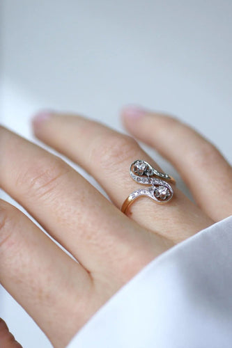 Bague 54 Bague Toi et Moi Diamants Belle Epoque 58 Facettes