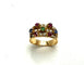 Bague 51 Bague des années 1920 avec pierres multicolores 58 Facettes