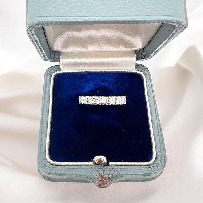 Vintage eeuwigheidstrouwring met diamanten