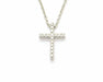 Collier Collana in oro bianco con diamanti ct 0,17 58 Facettes