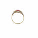 Bague 55 Belle Epoque Certified Burma Ruby No Heat Diamond Engraved Gold Ring 58 Facettes