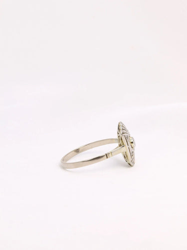 Bague Bague Art Deco diamants or blanc 58 Facettes J325
