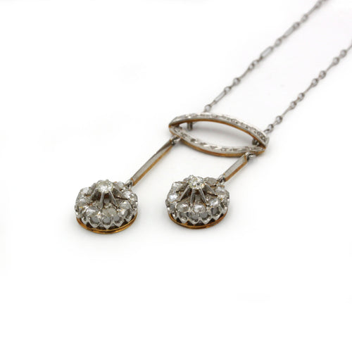 Collana Nègligé - Oro, platino & Diamanti 