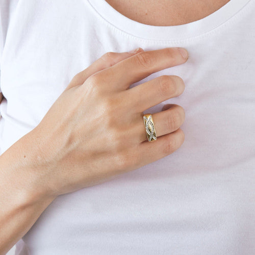 Bague Bague jonc or jaune diamants 58 Facettes LP39/10