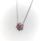 Vintage Platinum Pink Sapphire and Diamond Necklace 58 Facettes A2003H