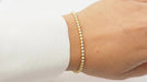 Bracelet Bracelet rivière en or jaune et diamants 1,50ct 58 Facettes 32843