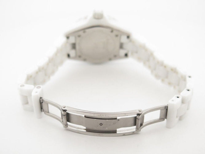 Montre montre CHANEL j12 33 mm en ceramique blanche quartz 58 Facettes 259477