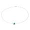 Collier Collier Or blanc Emeraude 58 Facettes 3100510CN