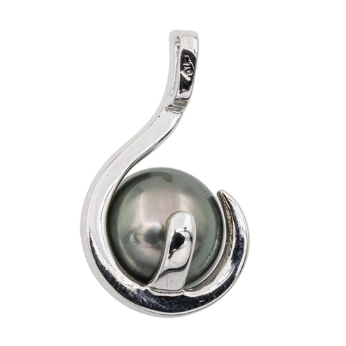 Pendentif Pendentif Or blanc Perle de tahiti 58 Facettes 3079901CN