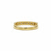 Bague 57 Demi-alliance or jaune diamants 58 Facettes 220502R