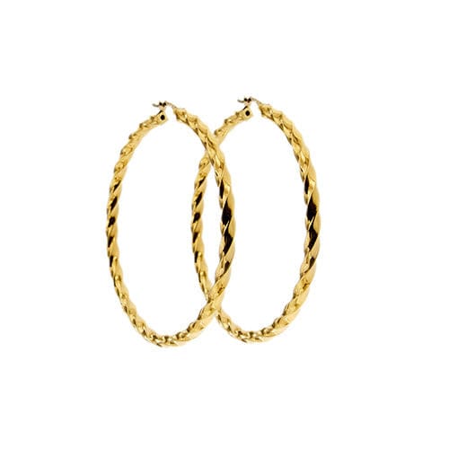 Boucles d'oreilles Grandes boucles d'oreilles créoles 58 Facettes 37640