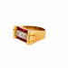 Bague 61 Bague Tank Or Jaune Rubis & Diamant 58 Facettes 104-GS38443