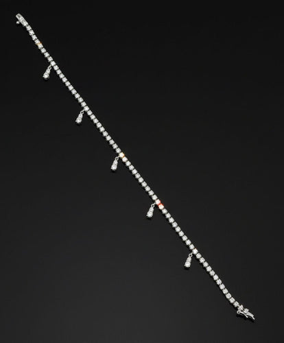 Bracelet Bracelet de tennis en or blanc 58 Facettes