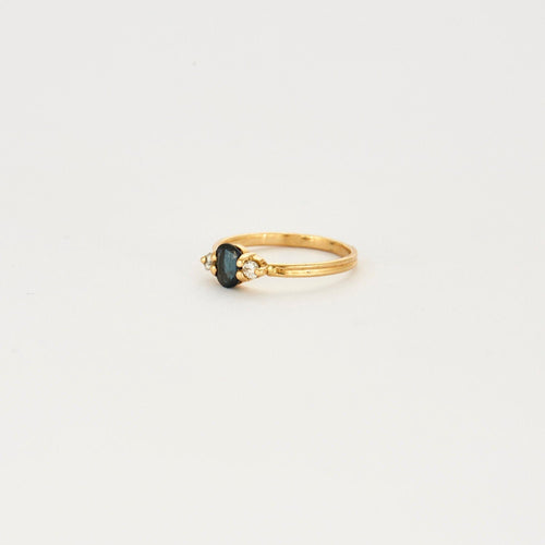 Bague 46 Bague saphir 2 diamants 58 Facettes LP578