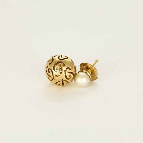 Boucles d'oreilles Boucles d'oreilles en Or jaune et perle de culture 58 Facettes VES0730