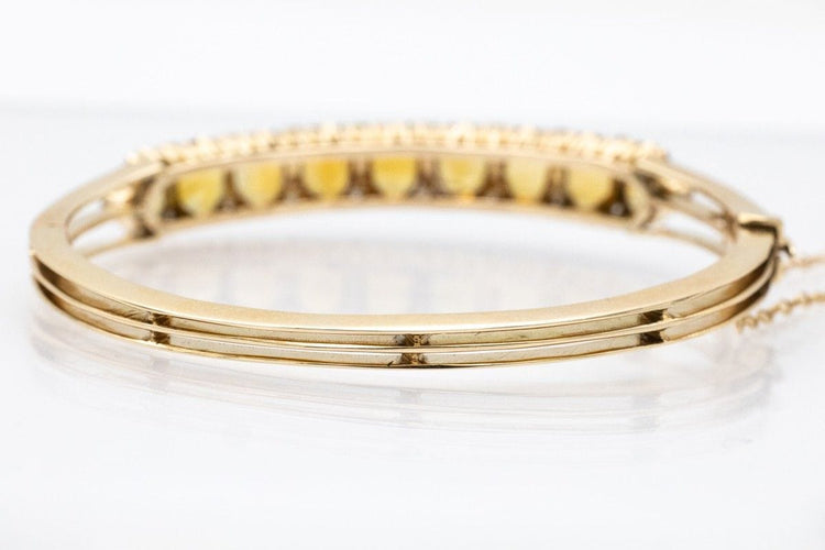 Bracelet Bracelet unique en or avec citrines ovales et diamants 58 Facettes 10592