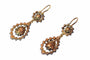 Boucles d'oreilles Haute Couture historique : boucles d'oreilles en diamant pré-victoriennes 58 Facettes 21345-0172