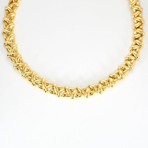 Collier Elegant collier en or jaune articulé 58 Facettes VES0706