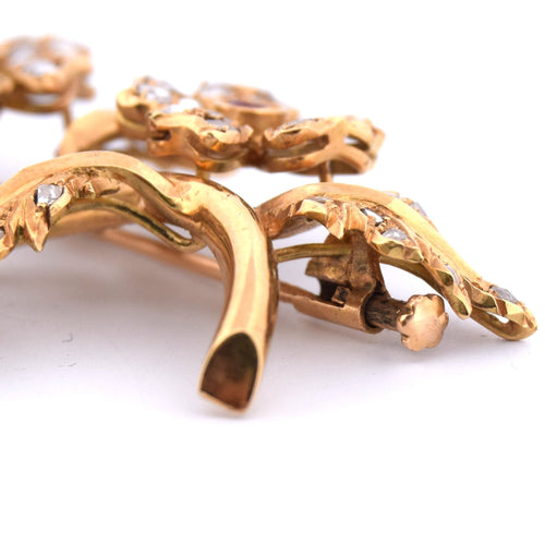 Broche Broche vintage avec rubis et diamants brillants 58 Facettes