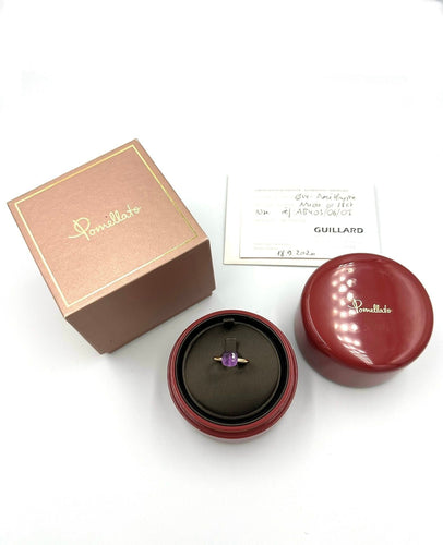 Bague 54 POMELLATO - bague Nudo Petit 2 ors et améthyste 58 Facettes