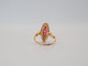 Bague 52 Bague Marquise or jaune, diamants, rubis 58 Facettes 4574