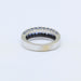 Bague 53 Bague or blanc, diamants, saphirs 58 Facettes 220444R