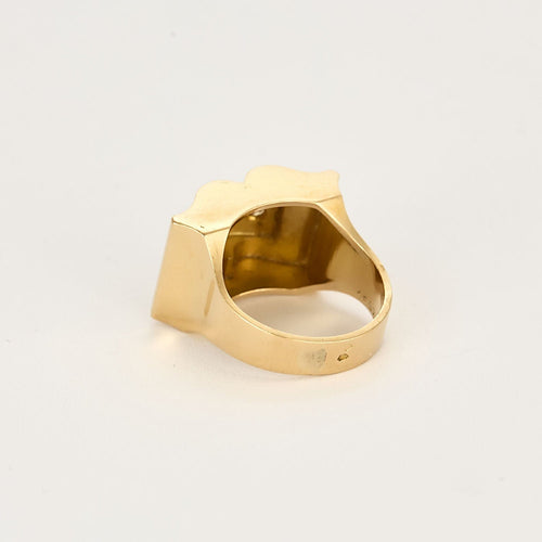Bague 49 Bague en Or jaune & blanc 18k 58 Facettes FON2085