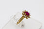 Bague 51 Bague ancienne en or jaune avec rubis et diamants, France 58 Facettes 9990