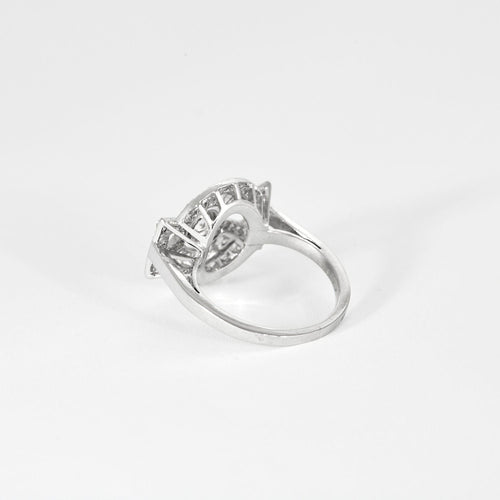 Bague 56 Bague Art-Déco Diamants Platine vers 1925 58 Facettes