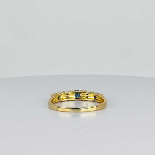 Bague Bague vintage avec saphirs bleus et diamants 58 Facettes 2505010