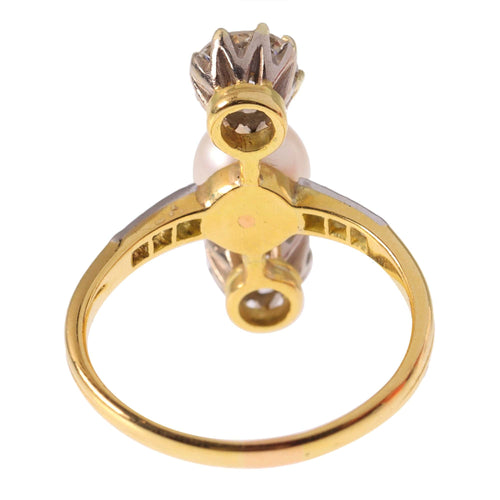 Bague 54 L'élégance de 1915 : la bague de fiançailles intemporelle 58 Facettes 18256-0130