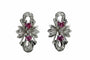 Boucles d'oreilles Boucles d'oreilles vintage en or blanc, rubis et diamants 58 Facettes 0408
