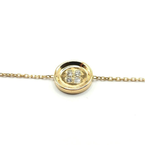 Bracelet Bracelet or jaune diamants signé Ely Bela 58 Facettes