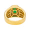 Bague 53 Bague Or jaune Emeraude, Diamant 58 Facettes 4445910CN