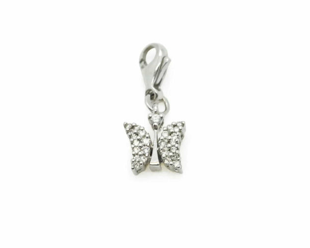 Pendentif Charm en or blanc et diamants de Mirco Visconti 58 Facettes 7539
