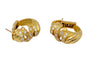 Boucles d'oreilles Boucles d'oreilles vintage françaises en or jaune, diamants. 58 Facettes PT3