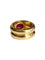 Bague 54 Importante bague, en or jaune et rubis 58 Facettes