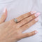 Bague 60 Bague marguerite or blanc et diamant 58 Facettes GU193