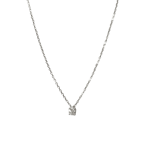 Collier Collier or blanc et diamant 58 Facettes